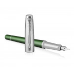 Parker Urban Premium Fountain Pen - Green Chrome Trim - Picture 2