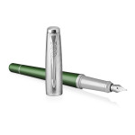 Parker Urban Premium Fountain Pen - Green Chrome Trim - Picture 2