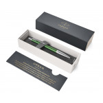 Parker Urban Premium Ballpoint Pen - Green Chrome Trim - Picture 2