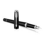 Parker Urban Fountain Pen - Muted Black Chrome Trim - Picture 2