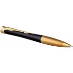 Parker Urban Ballpoint Pen - Matte Black Gold Trim - Picture 2