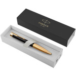 Parker Urban Ballpoint Pen - Matte Black Gold Trim - Picture 3