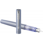Parker Vector XL Fountain Pen - Silver Blue Chrome Trim - Picture 2