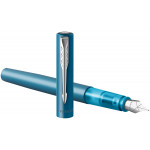 Parker Vector XL Fountain Pen - Teal Chrome Trim - Picture 2
