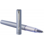 Parker Vector XL Rollerball Pen - Silver Blue Chrome Trim - Picture 2