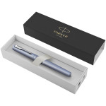 Parker Vector XL Rollerball Pen - Silver Blue Chrome Trim - Picture 3