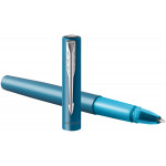 Parker Vector XL Rollerball Pen - Teal Chrome Trim - Picture 2