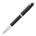 Sheaffer 100 Fountain Pen - Black Lacquer Chrome Trim - Picture 1