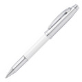 Sheaffer 100 Rollerball Pen - White Lacquer Brushed Chrome - Picture 1