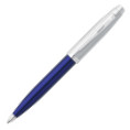 Sheaffer 100 Fountain & Ballpoint Pen Set - Translucent Blue Brushed Chrome - Picture 2