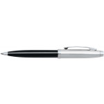 Sheaffer 100 Ballpoint Pen - Gloss Black Brushed Chrome - Picture 1