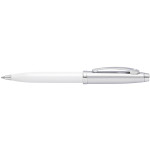 Sheaffer 100 Ballpoint Pen - White Lacquer Brushed Chrome - Picture 1