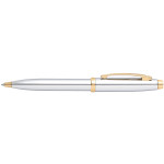 Sheaffer 100 Ballpoint Pen - Medalist Chrome & Gold (Clamshell) - Picture 1