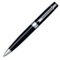 Sheaffer 300 Ballpoint Pen - Black Lacquer Chrome Trim in Luxury Gift Box with Free Black Pen Pouch - Picture 2
