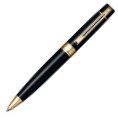 Sheaffer 300 Ballpoint Pen Gift Set - Gloss Black Gold Trim with Credit Card Holder - Picture 1