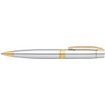 Sheaffer 300 Ballpoint Pen Gift Set - Bright Chrome Gold Trim with Credit Card Holder - Picture 2