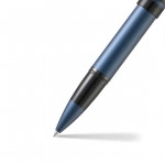 Sheaffer Icon Rollerball Pen - Metallic Blue Lacquer Gloss Black PVD Trim - Picture 2