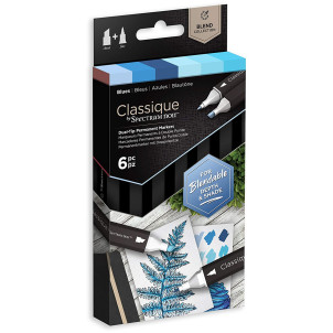 Spectrum Noir Classique Markers - Cool Blues (Pack Of 6) - Picture 1