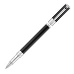S.T. Dupont D-Initial Rollerball Pen - Black Lacquer Chrome Trim - Picture 2