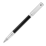 S.T. Dupont D-Initial Rollerball Pen - Duotone Black & Chrome - Picture 2