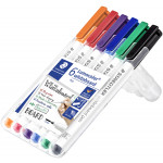Staedtler Lumocolor Slim Whiteboard Pen - Assorted Colours (Pack of 6) - Picture 1