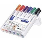 Staedtler Lumocolor Whiteboard Markers - Chisel Tip - Assorted Colours (Pack of 6) - Picture 1