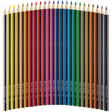 Staedtler Noris Colour Pencils - Assorted Colours (Wide Pack of 24) - Picture 1