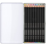Staedtler Super Soft Colouring Pencils - Assorted Colours (Tin of 12) - Picture 1