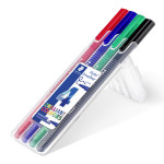 Staedtler Triplus Broadliner Pen - Assorted Colours (Pack of 4) - Picture 1