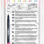 Tombow Fudenosuke Hard Tip Brush Pens - Assorted Colours (Pack of 6) - Picture 1