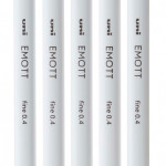 Uni-Ball PEM-SY Emott Fineliner Pens - Candy Pop Colours (Pack of 5) - Picture 1