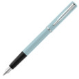 Waterman Allure Fountain & Ballpoint Pen Gift Set - Pastel Blue Chrome Trim - Picture 1