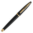 Waterman Carene Fountain Pen - Black Sea Gold Trim - Picture 1