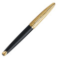 Waterman Carene Fountain Pen - Essential Black Gold Trim - Picture 1