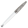 Waterman Carene Rollerball Pen - Contemporary White and Gunmetal Chrome Trim - Picture 1