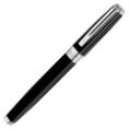 Waterman Exception Rollerball Pen - Night & Day Black Silver Trim - Picture 1