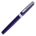 Waterman Exception Fountain Pen Slim - Blue Lacquer Silver Trim - Picture 1