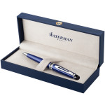Waterman Expert Ballpoint Pen - Essential Dark Blue Chrome Trim - Picture 1