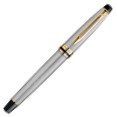 Waterman Expert Fountain Pen - Stainless Steel Gold Trim - Picture 1