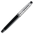 Waterman Expert Rollerball Pen - Deluxe Black Chrome Trim - Picture 1