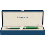 Waterman Hemisphere Ballpoint Pen - Chateau Vert Chrome Trim - Picture 1