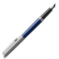 Waterman Hemisphere Essentials Fountain Pen - Matte Blue & Sandblasted Steel - Picture 1