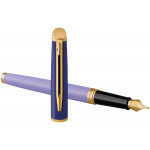 Waterman Hemisphere Fountain Pen - Colour Blocking Purple Gold Trim - Picture 2
