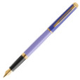 Waterman Hemisphere Fountain & Ballpoint Pen Gift Set - Colour Blocking Purple Gold Trim - Picture 1