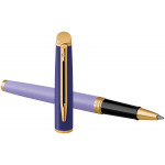 Waterman Hemisphere Rollerball Pen - Colour Blocking Purple Gold Trim - Picture 3
