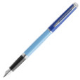 Waterman Hemisphere Fountain & Ballpoint Pen Gift Set - Colour Blocking Blue Chrome Trim - Picture 1
