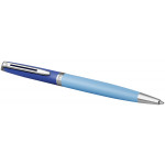 Waterman Hemisphere Ballpoint Pen - Colour Blocking Blue Chrome Trim - Picture 2
