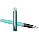 Waterman Hemisphere Rollerball Pen - Colour Blocking Green Chrome Trim - Picture 3