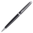 Waterman Hemisphere Ballpoint Pen - Gloss Black Chrome Trim in Luxury Gift Box with Free Notebook - Picture 2