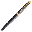 Waterman Hemisphere Fountain Pen - Gloss Black Gold Trim - Picture 1